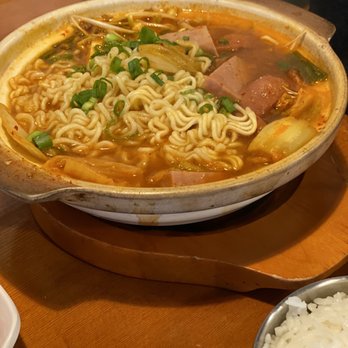 Minari - korean army stew - Korean Near Me - San Bruno, California Minari - korean army stew - Korean Near Me - San Bruno, California