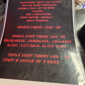 Hot Fish House - Smoked turkey leg menu (5/31/25) - Southern Near Me - Lakewood, Washington
