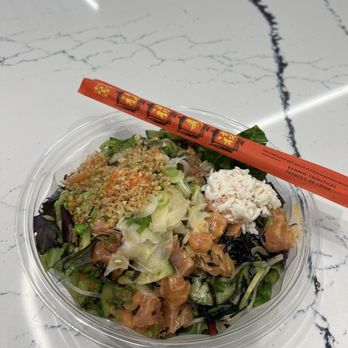 Pokeworks - Salmon and spicy ahi build your own poke bowl - Salad Near Me - San Francisco, California