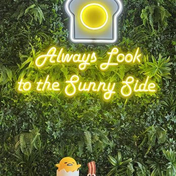 Eggbred - Gudetama hanging out above the trash cans. - Breakfast & Brunch Near Me - La Habra, California Eggbred - Gudetama hanging out above the trash cans. - Breakfast & Brunch Near Me - La Habra, California