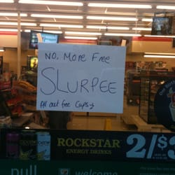 7-Eleven - July 11th (7-11) on free slurpee day at the 4th street 7-11 at 6pm.