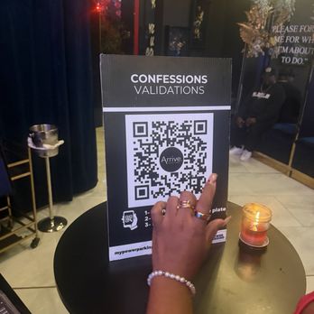 Confessions - Validation sign - New American Near Me - Houston, Texas
