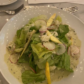 The George - Crab and Bibb salad. Great flavors but there was basically no crab on what I think was a $26 salad. - New American Near Me - Seattle, Washington The George - Crab and Bibb salad. Great flavors but there was basically no crab on what I think was a $26 salad. - New American Near Me - Seattle, Washington