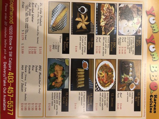 Menu photo 1 Yum Yum BBQ Chicken Calgary, AB