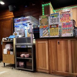 Shortstop Bar & Grill - Pull tabs and a help yourself popcorn machine