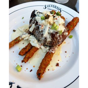 Saltgrass Steak House - Filet with crab meat - Seafood Near Me - Stateline, Nevada Saltgrass Steak House - Filet with crab meat - Seafood Near Me - Stateline, Nevada