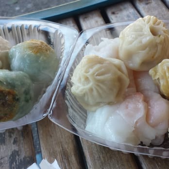 Delicious Dim Sum - Dim Sum Assortment ( $7.40): Xiao Long Bao, Pan Fried Shrimp & Chive Dumpling, Pork Shumai, Steamed Pork Bun, Shrimp Rice Noodle Roll - Dim Sum Near Me - San Francisco, California