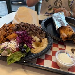 Mixed Shawarma Plate Crispy Beef Shawarma Wrap