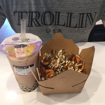 i-Tea - Rose Milk Tea with Seasoned Curly Fries - Bubble Tea Near Me - San Jose, California i-Tea - Rose Milk Tea with Seasoned Curly Fries - Bubble Tea Near Me - San Jose, California