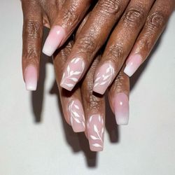 Peter's Nails - Dip Powder Ombré with Subtle Spring Design 2024