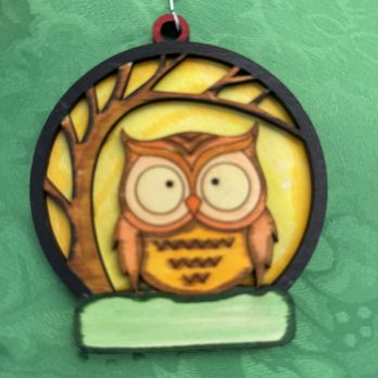 Ignite Laser Engraving - Colored owl after being cut out - Engraving Near Me - Santa Rosa, California Ignite Laser Engraving - Colored owl after being cut out - Engraving Near Me - Santa Rosa, California