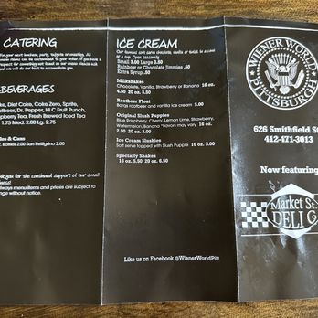 Wiener World - Menu - Hot Dogs Near Me - Pittsburgh, Pennsylvania