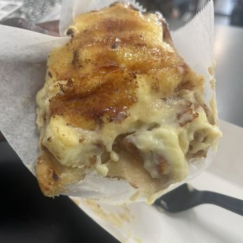CAFE FLAT - Crème brûlée croffle was delicious - Waffles Near Me - Duluth, Georgia