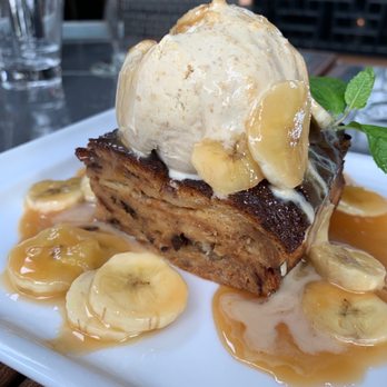Starfish - Chocolate Chip Bread Pudding with Tiramisu gelato - Asian Fusion Near Me - Laguna Beach, California Starfish - Chocolate Chip Bread Pudding with Tiramisu gelato - Asian Fusion Near Me - Laguna Beach, California