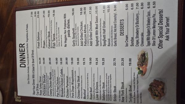 Menu photo 1 Zini's Diner Cloverdale, CA Menu photo 1 Zini's Diner Cloverdale, CA