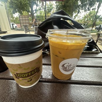 Café Carlsbad - Flat white and carrot cake latte - Coffee & Tea Near Me - Carlsbad, California