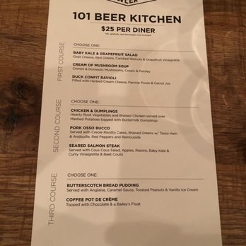 101 Craft Kitchen - Menu - New American Near Me - Dublin, Ohio