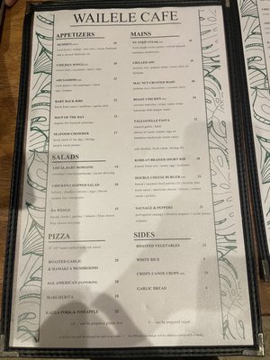 Menu photo 5 Wailele Cafe Kailua-Kona, HI