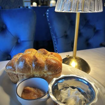 The Naughty Angel - Complimentary brioche bread with soft butter & a spiced apple jam. - French Near Me - Las Vegas, Nevada
