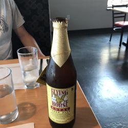 India Palace - Flying Horse beer. It's a big bottle, basic Pilsner recipe.