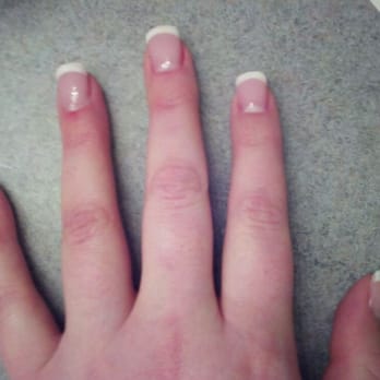 Jackie's Nails & Spa - UV Gel pink and white french - Nail Salons Near Me - Voorhees, New Jersey
