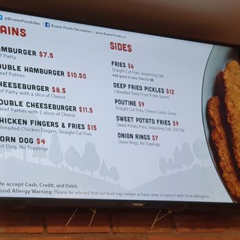 Bowers Pond Pavilion - a menu on the wall - Food Stands Near Me - Red Deer, Alberta Bowers Pond Pavilion - a menu on the wall - Food Stands Near Me - Red Deer, Alberta
