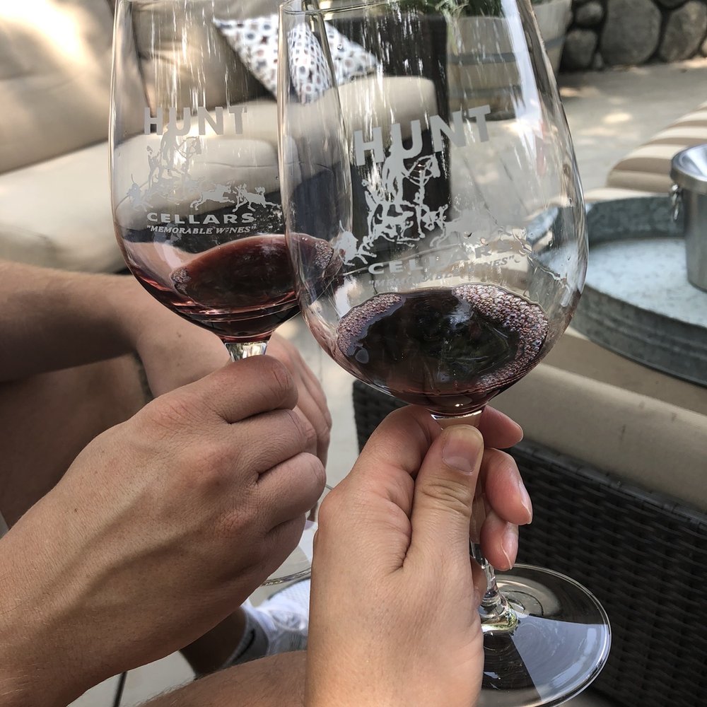 Hunt Cellars - Cheers! Great glassware and of course wines ! - Wineries Near Me - Paso Robles, California Hunt Cellars - Cheers! Great glassware and of course wines ! - Wineries Near Me - Paso Robles, California