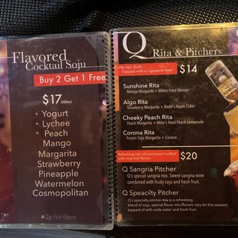 Q Bistro - 1/11/24 Menu - Korean Near Me - Las Vegas, Nevada
