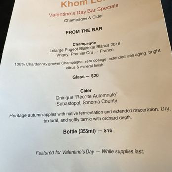 Khom Loi - Menu - Thai Near Me - Sebastopol, California
