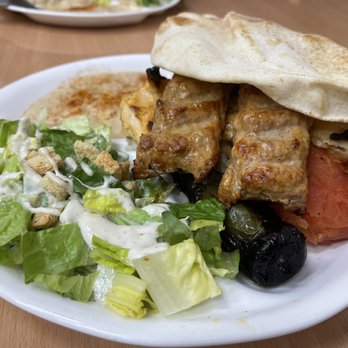Meats and Flame - Chicken Lule Kebab Plate - Burgers Near Me - North Hollywood, California