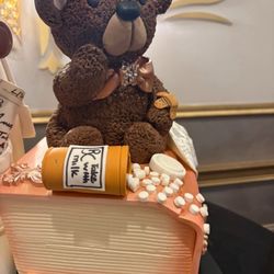 Cake Crumbs - Edible Teddy bear with "boo-boos"