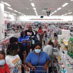 Burlington - This is the line of people waiting with only 3 cashiers