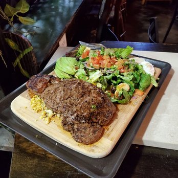 Caveman Cafe - Sirloin steak and salad - Organic Stores Near Me - Vancouver, British Columbia Caveman Cafe - Sirloin steak and salad - Organic Stores Near Me - Vancouver, British Columbia