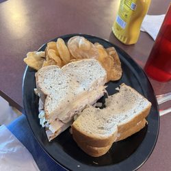 Sea Salts Bevarage Company Pool Bar & Grill - Smoked turkey Ruben sandwich