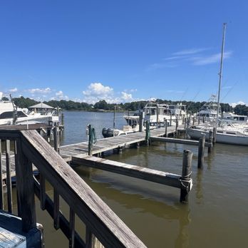 Pelican Reef - View of the water away from our table - Seafood Near Me - Theodore, Alabama