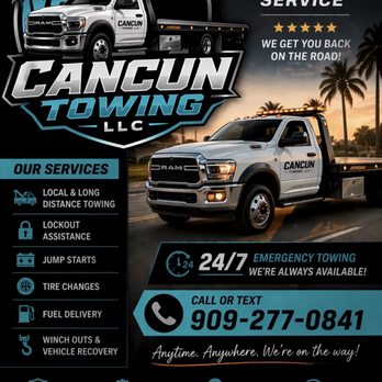 Cancun Towing Service - Towing Near Me - Pomona, California Cancun Towing Service - Towing Near Me - Pomona, California