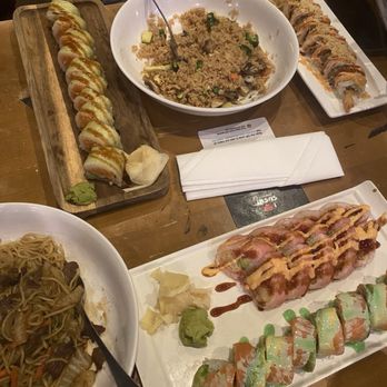 I Love Sushi - Beef Yaki-Soba Noodle Vegetable Fried Rice Sweet Heart Roll Salmon Lover Roll Shaggy Dog Roll Hulk Roll - Sushi Bars Near Me - Nashville, Tennessee I Love Sushi - Beef Yaki-Soba Noodle Vegetable Fried Rice Sweet Heart Roll Salmon Lover Roll Shaggy Dog Roll Hulk Roll - Sushi Bars Near Me - Nashville, Tennessee