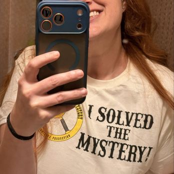 Texas Star Dinner Theater - I solved the mystery and won this awesome shirt! - Dinner Theater Near Me - Grapevine, Texas Texas Star Dinner Theater - I solved the mystery and won this awesome shirt! - Dinner Theater Near Me - Grapevine, Texas