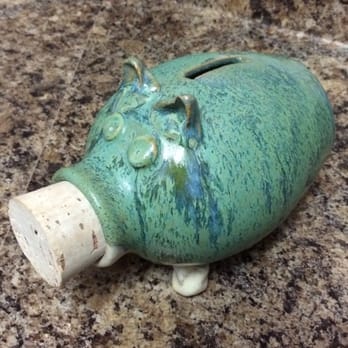 Seagrove Pottery - Yuengling glass glazed piggy bank. - Home Decor Near Me - Seagrove, North Carolina Seagrove Pottery - Yuengling glass glazed piggy bank. - Home Decor Near Me - Seagrove, North Carolina
