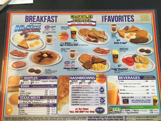 Menu photo 6 Waffle House Avon, IN
