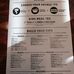 Your Pie - Menu front
