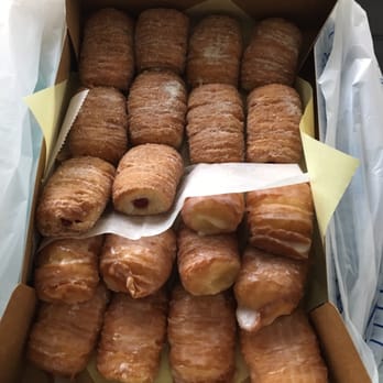 Jarams Donuts - Custard filled, Raspberry filled, Nutella filled. And plain glazed. - Donuts Near Me - Dallas, Texas