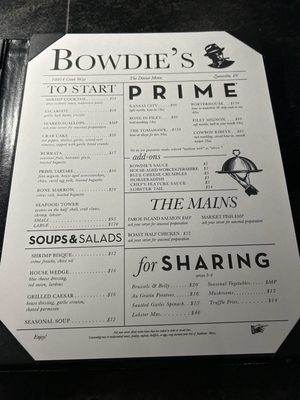 Menu photo 3 Bowdie's Chophouse Zionsville, IN Menu photo 3 Bowdie's Chophouse Zionsville, IN