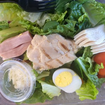 Laniakea Cafe - $12.50 chef salad with carrots, lettuce, ham, cheese, turkey, egg, and grilled chicken with ranch dressing on the side - Bars Near Me - Kailua-Kona, Hawaii Laniakea Cafe - $12.50 chef salad with carrots, lettuce, ham, cheese, turkey, egg, and grilled chicken with ranch dressing on the side - Bars Near Me - Kailua-Kona, Hawaii