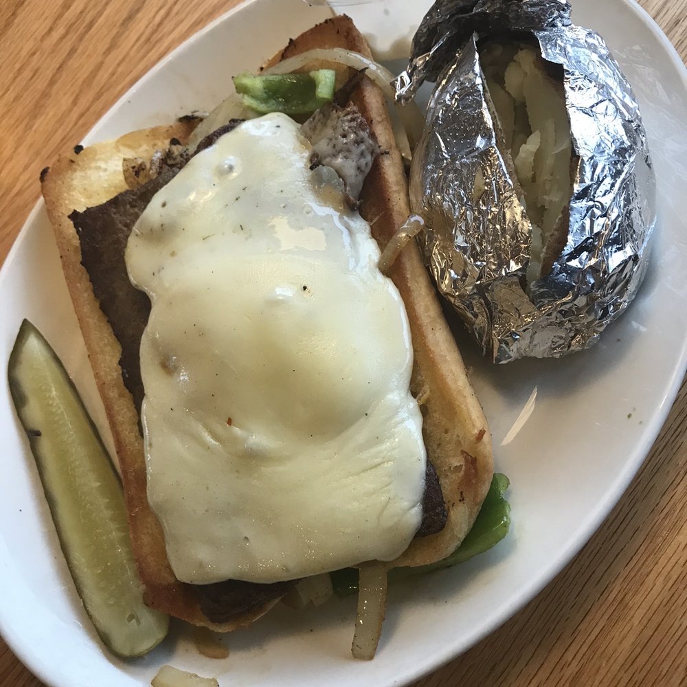 Paul's Family Restaurant - Cheesesteak with baked potato (So delicious, you have to try it) - American Near Me - Elgin, Illinois