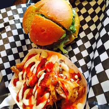 The Burgernator - AK- veggie7 with general poutine. - Burgers Near Me - Toronto, Ontario The Burgernator - AK- veggie7 with general poutine. - Burgers Near Me - Toronto, Ontario