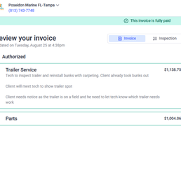 Invoice from Poseidon Marine Invoice from Poseidon Marine