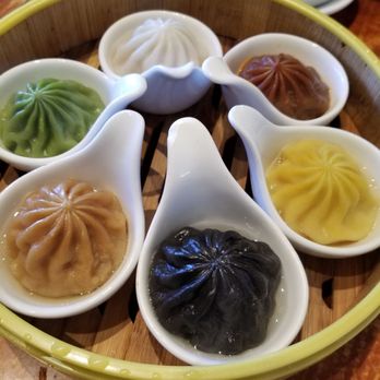 Koi Palace Express - 6 colored rainbow xiao long bao. - Cantonese Near Me - Dublin, California