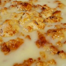 Sister 2 Sister Catering & Events - House made bread pudding and rum sauce