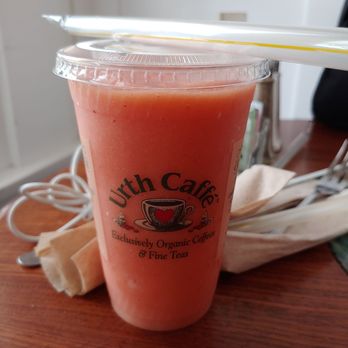 Urth Caffe - Strawberry banana, mango smoothie. - Coffee & Tea Near Me - Laguna Beach, California Urth Caffe - Strawberry banana, mango smoothie. - Coffee & Tea Near Me - Laguna Beach, California